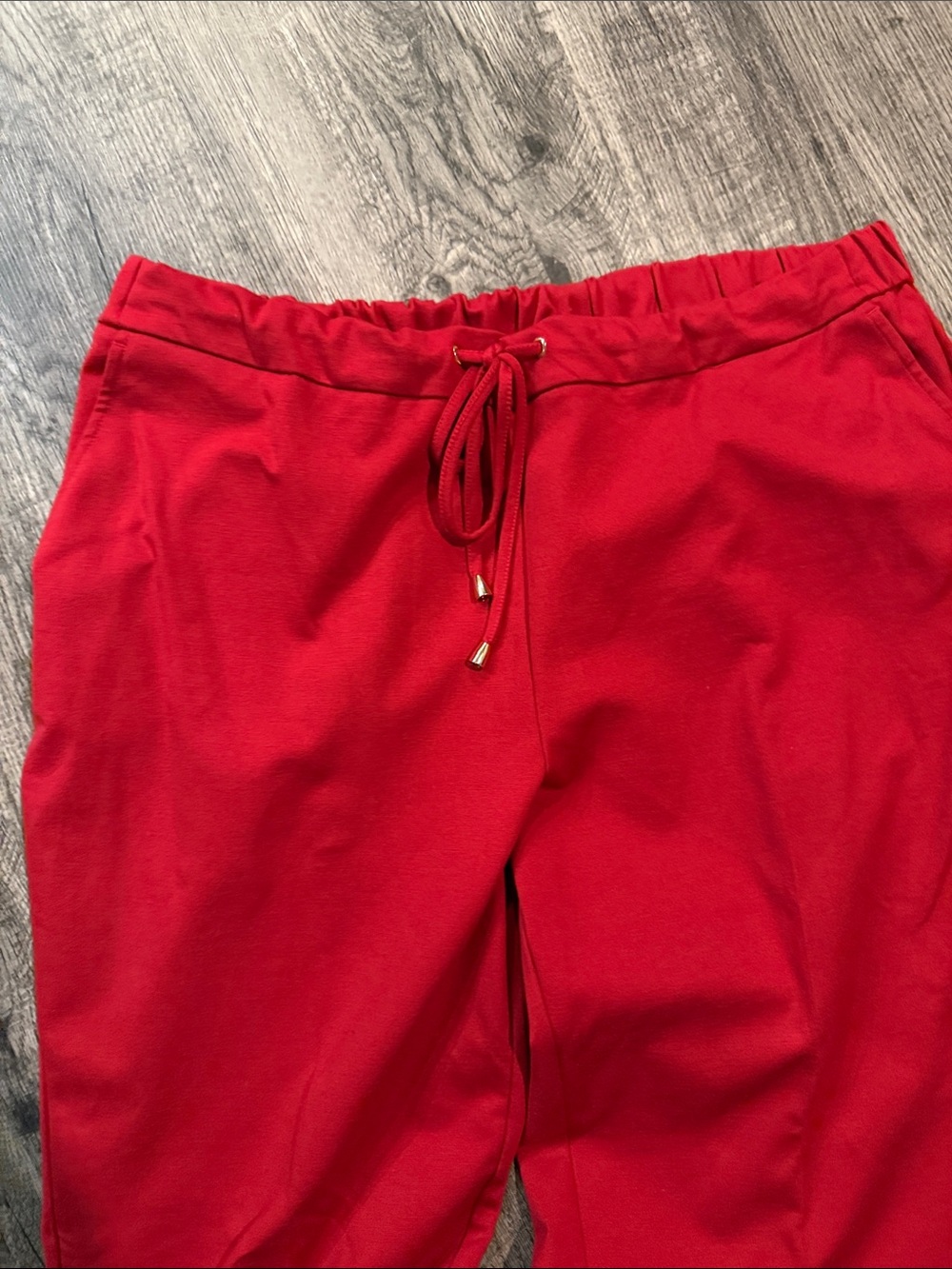 Jones & Co Women's Red Stretch Trousers